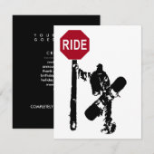 Snowboarden Richtung? Einladung (Vorne/Hinten)