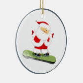 Snowboarden Santa Keramikornament (Rechts)
