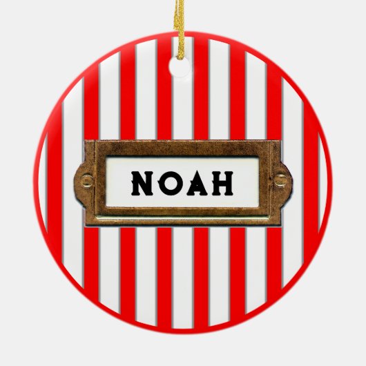 Snowboarden Santa Keramikornament (Hinten)