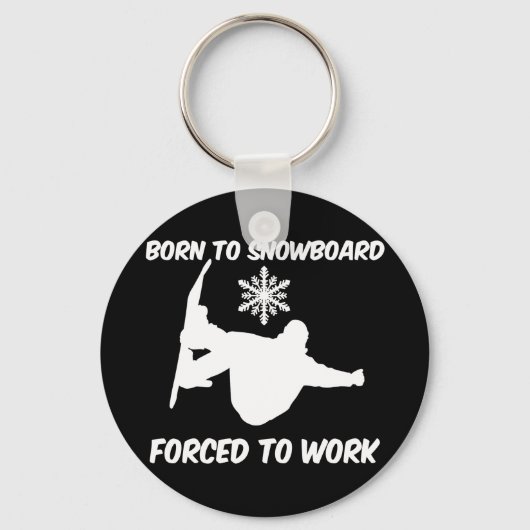 Snowboarden Schlüsselanhänger (Vorderseite)