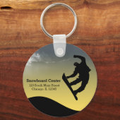 Snowboarden Schlüsselanhänger (Vorderseite)
