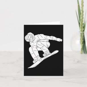 Snowboarden Schneeberg Wintersport Funny Snow Karte