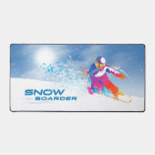 Snowboarden | schreibtischunterlage (Vorderseite)