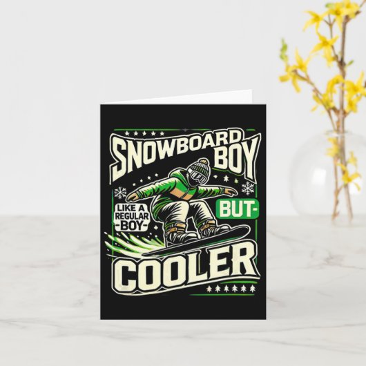 Snowboarden Shirt Boys Snowboarder Snowboard Liebe Karte (Gelbe Blume)