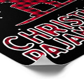 Snowboarden Shirt für Männer Weihnachten Pajamas X Poster (Ecke)