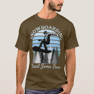 Snowboarden Shred einige Coole Vintage blaue Sonne T-Shirt