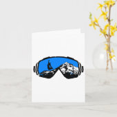 Snowboarden Ski Goggles Berg gestört Design Karte (Gelbe Blume)