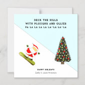 Snowboarden Ski Resort Holiday Geschenkkarten Magneteinladung (Vorderseite)