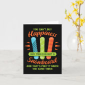 Snowboarden Skifahren Funny Snowboard Snowboarder  Karte (Gelbe Blume)