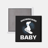 Snowboarden Snowboard Ba Magnet (Vorderseite/Rückseite)