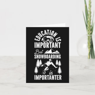 Snowboarden Snowboard Bildung ist wichtig aber Karte