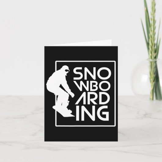 Snowboarden Snowboard Geschenk Liebe Snowboarden Karte (Vorderseite)