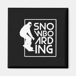 Snowboarden Snowboard Geschenk Liebe Snowboarden Magnet