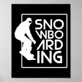 Snowboarden Snowboard Geschenk Liebe Snowboarden Poster (Vorne)