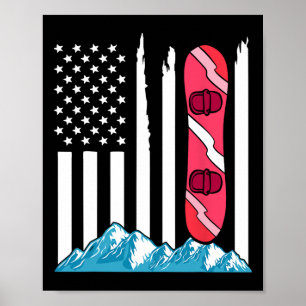 Snowboarden Snowboard Goggles Poster