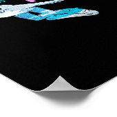 Snowboarden Snowboard Mama Crown Snowboarder Winte Poster (Ecke)