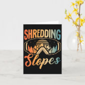 Snowboarden Snowboard Outfit Abfahrt Locarno Karte (Gelbe Blume)