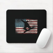 Snowboarden Snowboard Patriotic Vintag American Mousepad (Mit Mouse)