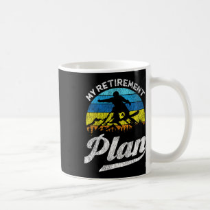 Snowboarden Snowboard Rereifen Vintag Retro My Ret Kaffeetasse