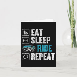 Snowboarden Snowboard Ride essen Sleep Ride Wieder Karte