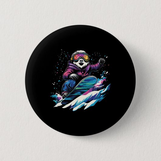 Snowboarden - Snowboard-Snowboarden Button (Vorderseite)
