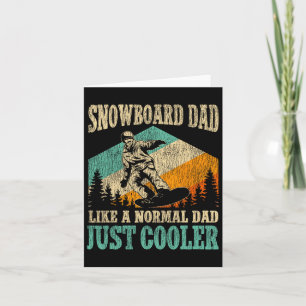 Snowboarden Snowboard Vater Retro Vintage Sn Karte