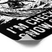 Snowboarden Snowboard Vintag bin ich nicht fallen, Poster (Ecke)