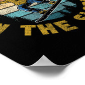 Snowboarden Snowboard Vintag Goggles Retro Life Poster (Ecke)