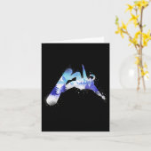 Snowboarden Snowboard Vintag Mountain Karte (Gelbe Blume)