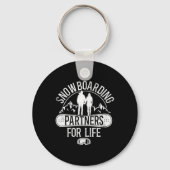 Snowboarden Snowboard Vintage Ehe Schlüsselanhänger (Vorderseite)