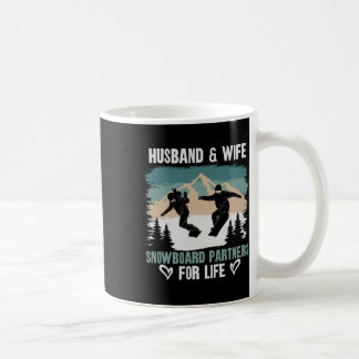 Snowboarden Snowboard Vintage Ehefrau Eheschließun Kaffeetasse