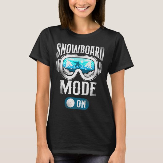 Snowboarden Snowboard Vintage Gläser T-Shirt (Vorderseite)