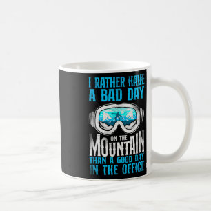 Snowboarden Snowboard Vintage Gletscher Berg Kaffeetasse