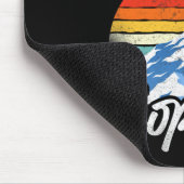 Snowboarden Snowboard Vintager Bergwinterski Mousepad (Ecke)