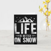 Snowboarden Snowboard Vintages Mountainbike Skifah Karte (Gelbe Blume)