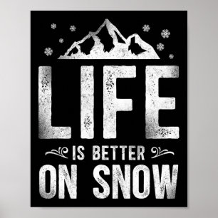 Snowboarden Snowboard Vintages Mountainbike Skifah Poster