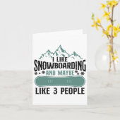 Snowboarden Snowboardberg Karte (Gelbe Blume)