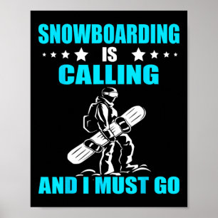 Snowboarden Snowboarden nennt Snowboard Wint Poster