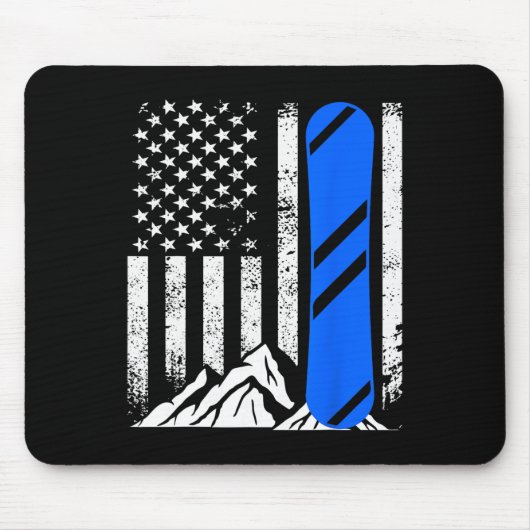 Snowboarden Snowboarder Mousepad (Vorne)
