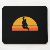 Snowboarden Snowboarder Schneeschlitten Wintersonn Mousepad (Vorne)