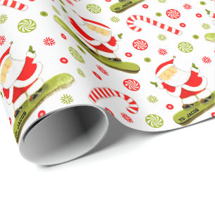 Snowboarden Snowboarder Urlaubsgeschenk Geschenkpapier
