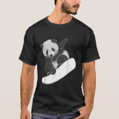 Snowboarden Snowboarding Panda T-Shirt (Vorderseite)