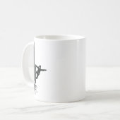 Snowboarden Snowborder Off Piste Tree 1 Kaffeetasse (Vorderseite Links)