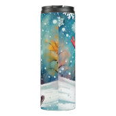 Snowboarden Snowman - Thermal Tumbler Thermosbecher (Rückseite)