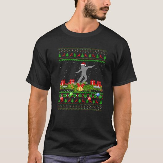 Snowboarden Sport Weihnachten Snowboarden C T-Shirt (Vorderseite)