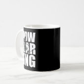 Snowboarden Sprichwort für Wintersport Fans Große Kaffeetasse (Vorderseite Links)