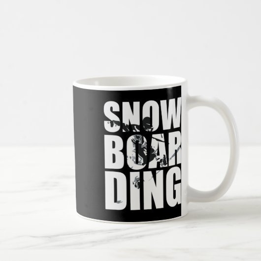 Snowboarden Sprichwort für Wintersport Fans Große Kaffeetasse (Rechts)