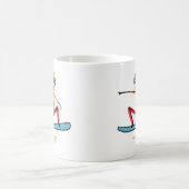Snowboarden Stickman Kaffeetasse (Mittel)