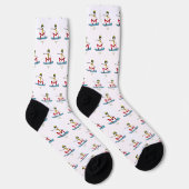 Snowboarden Stickman Socken (Rechts)
