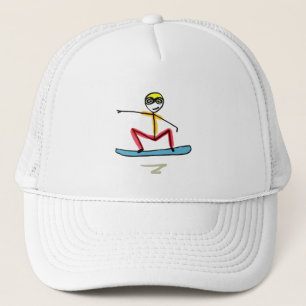 Snowboarden Stickman Truckerkappe